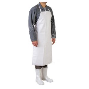 AVENTAL PVC BRANCO REFORÇADO FECHO MOCHILA C/ 1 UNIDADE