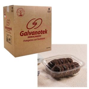 POTE RETANGULAR COM TAMPA ARTICULADA GA 92 750 ML CAIXA C/ 200 UNIDADES