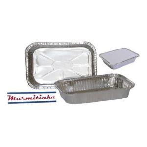BANDEJA DE ALUMÍNIO 500 ML M120 C/ 100 UND