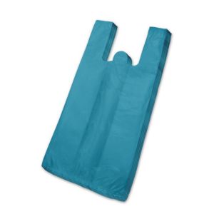 SACOLA PLÁSTICA RECICLADA REFORÇADA AZUL / VERDE 80CM X 100CM