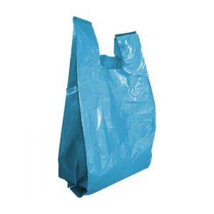 SACOLA PLÁSTICA RECICLADA REFORÇADA AZUL / VERDE 80CM X 100CM
