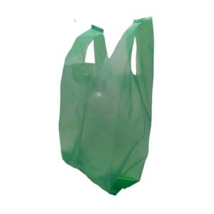 SACOLA PLÁSTICA RECICLADA VERDE 30CM X 45CM 5KG