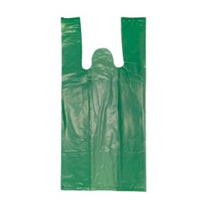 SACOLA PLÁSTICA RECICLADA VERDE 30CM X 45CM 5KG