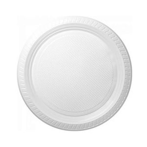 PRATO PLÁSTICO BRANCO 21CM CRISTALCOPO