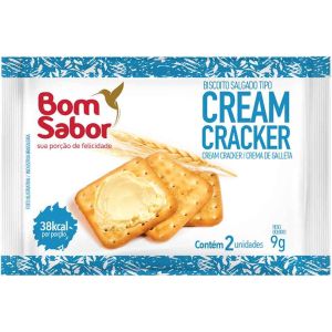SACHET BISCOITO CREAM CRACKER BOM SABOR 9 GR 01X180