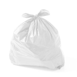 SACO DE LIXO DE 20 LITROS BRANCO PACOTE C/ 100 UNIDADES