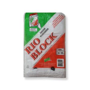 SACO BLOCADO 20CM X 30CM C/ 1000 UNIDADES