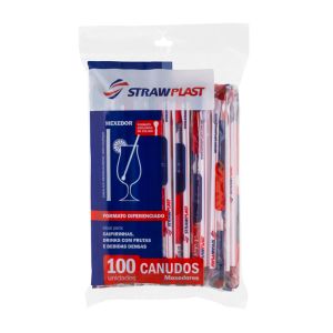 CANUDO SACHE MEXEDOR VERMELHO CAIXA C/ 2.000 UNIDADES - STRAWPLAST