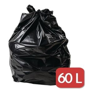 SACO DE LIXO 60 LITROS PACOTE C/ 100 UNIDADES