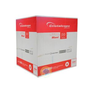 COPO DESCARTÁVEL LISO PP 330ML CAIXA COM 1.000 UNIDADES - CRISTALCOPO