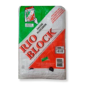 SACO BLOCADO 40CM X 60CM C/ 1000 UNIDADES