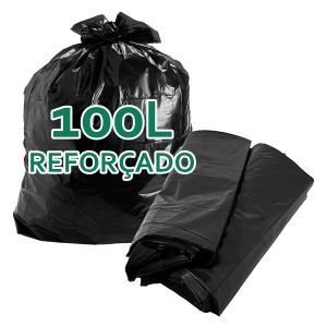 SACO DE LIXO 100 LITROS PACOTE C/ 100 UNIDADES