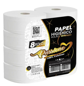 PAPEL HIG.ROLO PASSIONE PLUS 01X08X300 MTS 10CM